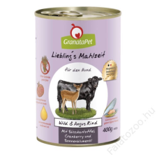 Granatapet Liebling´s Mahlzeit vad és Angus marha 400g kutyaeledel