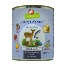 Granatapet Liebling´s Mahlzeit Vad és lazac konzerv 800 g 6db kutyaeledel