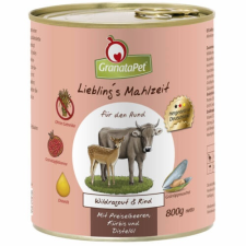 Granatapet Liebling´s Mahlzeit vadragu és marha konzerv 800 g 6db kutyaeledel
