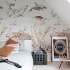 Grandeco Prémium tengeri állatos gyerek tapéta – bálna, delfin, polip mintás faldekor 1,59x 2,8m