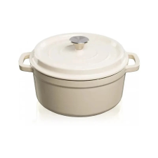 GRANDFEU Casserole Edény fedővel 4.7L Fehér edény
