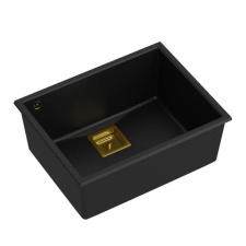  gránit mosogató DAVID 50 Black mosogatótálca
