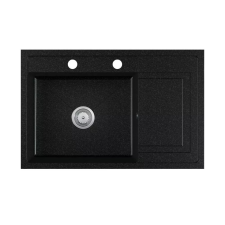  Gránit mosogató EOS Vancouver + szifon készlet (fekete) mosogatótálca