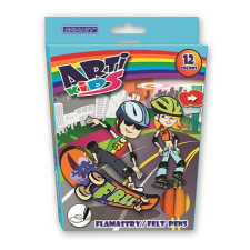  GRANIT Rostirón készlet, GRANIT &quot;Arti Kids&quot;, 12 különböző szín filctoll, marker