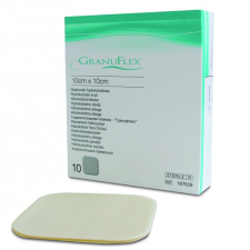 GRANUFLEX 10 X 10 CM hydrocolloid kötszer gyógyászati segédeszköz