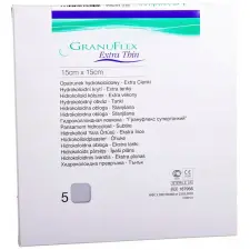  GRANUFLEX EXTRA THIN 15 X 15 CM hydrokolloid vékony kötszer gyógyászati segédeszköz