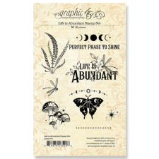 Graphic 45 Szilikonbélyegző Life is Abundant - Stamp Set (1 csomag) bélyegző