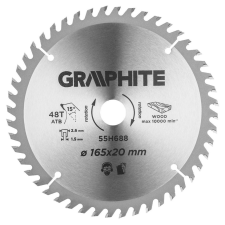 Graphite 55H688 merülőfűrészlap 165x20mm, 48 fog (55H688) fűrészlap