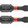 Graphite 56H510 Torziós Ütvecsavarozó Bit SL5.5X25mm, 2db (56H510)
