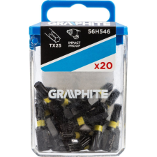Graphite 56H546 Torziós Ütvecsavarozó Bit Tx25 X 25mm, 20db ( ) szerszám kiegészítő