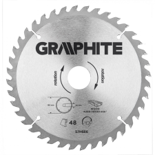 Graphite 57H670 Körfűrészlap Keményfém Fogakkal, 190X30Mm , 40 Fog fűrészlap