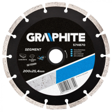 Graphite 57H870 Gyémánt Vágókorong 200X25.4 Szegmenses csempevágó