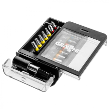Graphite bit készlet tartóban színkódos 15db barkácsgép tartozék