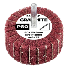 Graphite Csiszolókerék csapos, 60x25x6mm, P80 barkácsgép tartozék