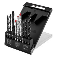 Graphite Fúrókészlet, fém, fa, kőzetfúrókkal, 5, 6, 8mm, 9db barkácsgép tartozék