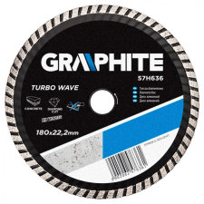 Graphite gyémánt vágókorong 180mm turbo hűtőbordás csempevágó
