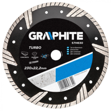 Graphite Gyémántvágó Graphite 57H630 230Mm Turbo barkácsgép tartozék