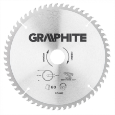 Graphite körfűrészlap 216x30 z60 fúrószár