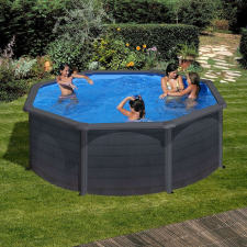 Graphite Piscina de familie PONTAQUA GRAPHITE 460 x 120 cm cu pereti rigidi medence