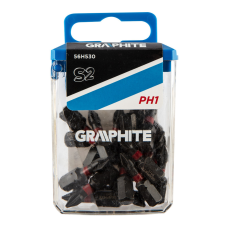 Graphite Torziós ütvecsavarozó bit PH1x25mm, 20db barkácsgép tartozék