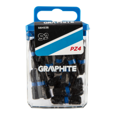 Graphite Torziós ütvecsavarozó bit PZ4x25mm, 20db barkácsgép tartozék