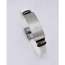  Gravírozható gumi karkötő - fehér karkötő