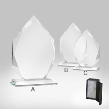  Gravírozott Üveg díj CR 86 dekorációs kellék