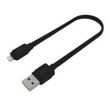 Green Cell Cable USB Lightning Green Cell GCmatte, 25cm, for iPhone, iPad, iPod, quick charging tablet kellék