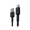 Green Cell KABGC25 USB-A apa - USB-C apa Adat- és töltőkábel 0.3m - Fekete (KABGC25)
