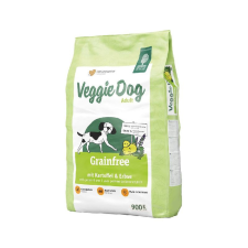 Green Petfood VeggieDog Grainfree | Gabonamentes, teljes értékű növényi száraztáp felnőtt kutyáknak – 900 g kutyaeledel