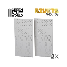 Green Stuff World GSW1420 Rivets Texture szilikon öntőforma GSW1420 makett