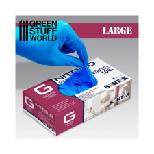 Green Stuff World GSWGD20BD Kék nitril kesztyű - nagy méret 100 db GSWGD20BD makett