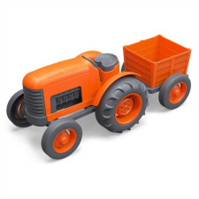 Green Toys Traktor pótkocsival narancssárga kerti játék