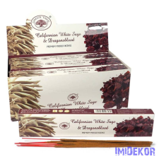  Green Tree maszala füstölő 15g - Californian White Sage + Dragons Blood füstölő