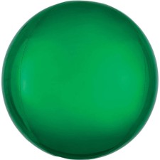  Green, Zöld Gömb Fólia lufi 40 cm party kellék