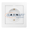 Greenlux GXKP007 Csatlakozóaljzat SCHUKO JUPITER 250V 16A fehér 2P+PE