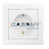 Greenlux GXKP007 Csatlakozóaljzat SCHUKO JUPITER 250V 16A fehér 2P+PE