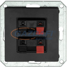 Greenlux GXKP553 PREMIUM 2 AU M-N Dupla audio csatlakozóaljzat matt fekete villanyszerelés