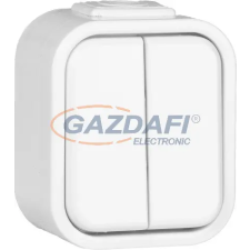 Greenlux GXNP017 URAN VP-2/2 Kétpólusú kettős kapcsoló IP44 villanyszerelés