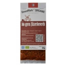 Greenmark bio gyros fuszerkeverék 20 g biokészítmény