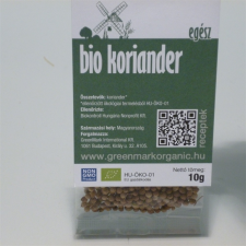  Greenmark bio koriander egész 10 g alapvető élelmiszer