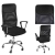 Greensite Állítható magasságú, magasított háttámlás, ergonomikus irodai szék, fekete színben