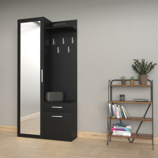 Greensite Baltrum Duo előszobafal, 50x180x35 cm, fekete bútor