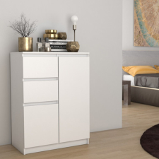 Greensite Drohmo 2D2S fiókos szekrény, 70x97x40 cm, fehér bútor