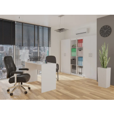 Greensite Drohmo Oliv 2D könyvespolc, irodai szekrény, fehér bútor