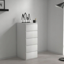 Greensite Drohmo W5 fiókos szekrény, 40x111x45 cm, matt fehér bútor