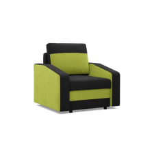 Greensite Hewlet fotel, szövet anyag, bonell töltet, fekete - zöld bútor