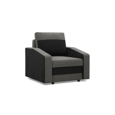 Greensite Hewlet fotel, szövet anyag, bonell töltet, szürke - fekete bútor