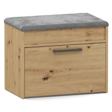 Greensite Parma cipősszekrény üléssel és tárolóval, tölgy bútor