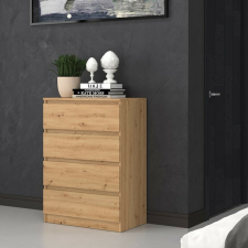 Greensite Shannan M4 fiókos szekrény, 70x97x40 cm, tölgy bútor